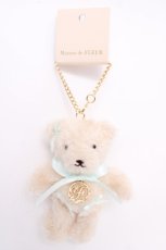 画像1: Maison de FLEUR / 阪急西宮ガーデンズ限定ベアチャーム F ベージュ×ミント Y-26-07-11-014-LO-ZA-SZ-ZT0727Y (1)