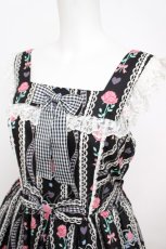 画像3: Angelic Pretty / Be My Valentineジャンパースカート  黒 Y-26-07-11-096-AP-OP-SZ-ZY (3)