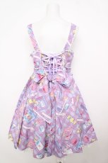 画像2: Angelic Pretty / Fancy Stationeryジャンパースカート  ラベンダー Y-26-07-11-097-AP-OP-SZ-ZS (2)