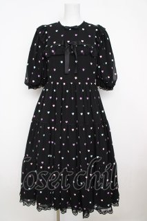 Angelic Pretty / Candy Petit Heartワンピース 黒 Y-26-07-11-102-AP