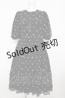 Angelic Pretty / Candy Petit Heartワンピース 黒 Y-26-07-11-102-AP