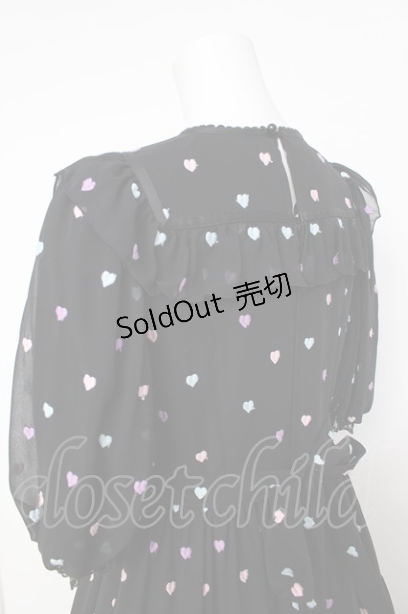 画像5: Angelic Pretty / Candy Petit Heartワンピース  黒 Y-26-07-11-102-AP-OP-SA-ZS (5)