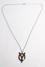 画像3: OY / LOGO CHAIN NECKLACE  シルバー×黒 Y-26-07-11-001-PU-AC-SZ-ZT486-F003 (3)