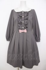 画像1: Emily Temple cute / アメリーワンピース  グレー/ストライプ Y-26-07-11-116-ET-OP-SZ-ZS (1)