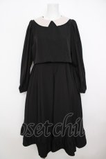 画像1: m petit by misako / サンリオキャラクターズコラボ クロミワッペン付きワンピース  黒 Y-26-07-11-119-LO-OP-SZ-ZS (1)