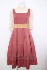 画像1: Maison de FLEUR Petite Robe canone / コトコト聴こえるワンピース M ピンク Y-26-07-11-120-LO-OP-OW-ZS (1)