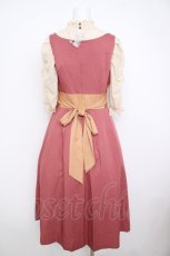 画像2: Maison de FLEUR Petite Robe canone / コトコト聴こえるワンピース M ピンク Y-26-07-11-120-LO-OP-OW-ZS (2)