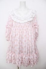 画像1: Rose Marie seoir / Sanrios FRILL DOLL ワンピース  ピンク(マロン) Y-26-07-11-124-LO-OP-SZ-ZS (1)