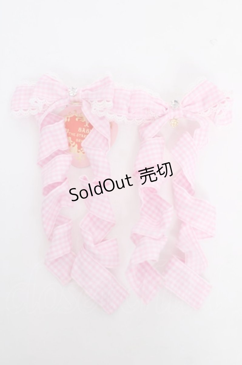画像1: BABY,THE STARS SHINE BRIGHT / Flancesca Ribbonリボンクリップ  ピンク Y-26-07-11-031-BA-AC-SZ-ZS (1)