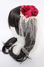 画像1: axes femme / プリエールヘッドドレス  生成り Y-26-07-11-032-AX-AC-SZ-ZY (1)