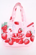画像2: Angelic Pretty / Milky Berryミニエコトート  ピンク Y-26-07-11-048-AP-BG-SZ-ZY (2)