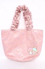 画像1: Maison de FLEUR / Little Twin Starsフリルトートバッグ F ピンク Y-26-07-11-052-LO-BG-SZ-ZT273 (1)
