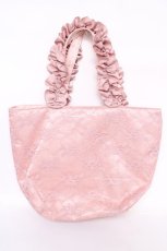 画像2: Maison de FLEUR / Little Twin Starsフリルトートバッグ F ピンク Y-26-07-11-052-LO-BG-SZ-ZT273 (2)