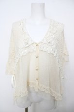 画像1: axes femme / 衿付きトップス風ケープ M 生成り Y-26-07-13-054-AX-TO-SZ-ZY (1)