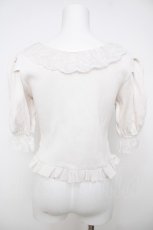 画像2: axes femme POETIQUE / マトン袖リブニットプルオーバー M 白 Y-26-07-13-068-AX-TO-SZ-ZY (2)