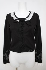 画像1: axes femme POETIQUE / レースアップカットプル M 黒 Y-26-07-13-072-AX-TO-SZ-ZY (1)
