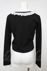 画像2: axes femme POETIQUE / レースアップカットプル M 黒 Y-26-07-13-072-AX-TO-SZ-ZY (2)