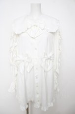 画像1: axes femme POETIQUE / メニーメニーリボンワンピース M 白 Y-26-07-13-103-AX-OP-SZ-ZY (1)