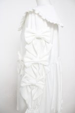 画像3: axes femme POETIQUE / メニーメニーリボンワンピース M 白 Y-26-07-13-103-AX-OP-SZ-ZY (3)