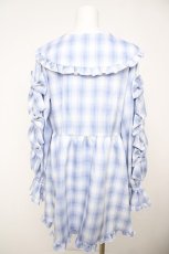 画像2: axes femme POETIQUE / メニーメニーリボンワンピース M サックス Y-26-07-13-104-AX-OP-SZ-ZY (2)