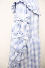 画像3: axes femme POETIQUE / メニーメニーリボンワンピース M サックス Y-26-07-13-104-AX-OP-SZ-ZY (3)