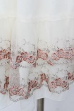 画像3: axes femme / 裾刺繍チュールスカート M 生成り Y-26-07-13-129-AX-SK-SZ-ZY (3)