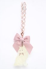 画像1: axes femme POETIQUE / ガーデンキャットチャーム  ピンク Y-26-07-13-003-AX-ZA-SZ-ZY (1)