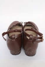画像3: m petit by misako / リボンスカラップパンプス S 茶 Y-26-07-13-028-LO-SH-SZ-ZY (3)