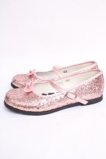 画像2: Shirley Temple / グリッターシューズ 22cm ピンク Y-26-07-15-040-ET-SH-SZ-ZY (2)