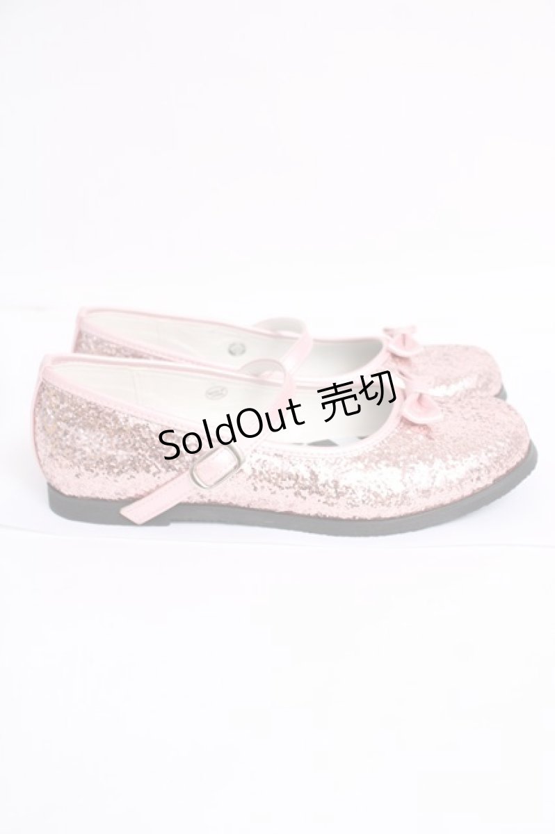 画像4: Shirley Temple / グリッターシューズ 22cm ピンク Y-26-07-15-040-ET-SH-SZ-ZY (4)