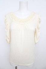 画像1: axes femme / バックリボンデザインカットソー  生成り Y-26-07-15-056-AX-TO-SZ-ZY (1)