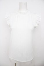画像1: axes femme / スカーフ付きノースリプルオーバー  白 Y-26-07-15-060-AX-TO-SZ-ZY (1)