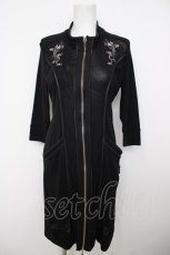 画像1: Ozz Croce / 龍刺繍ロングパーカー  黒 Y-26-07-15-074-OO-TO-SZ-ZY (1)