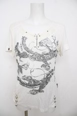 画像1: Ozz Croce / 龍プリントTシャツ  白 Y-26-07-15-076-OO-TO-SZ-ZY (1)