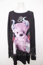 画像1: TRAVAS TOKYO / Rhinestone Angel bear BIG H/S Tee F ブラック Y-26-07-15-082-PU-TO-SZ-ZY (1)