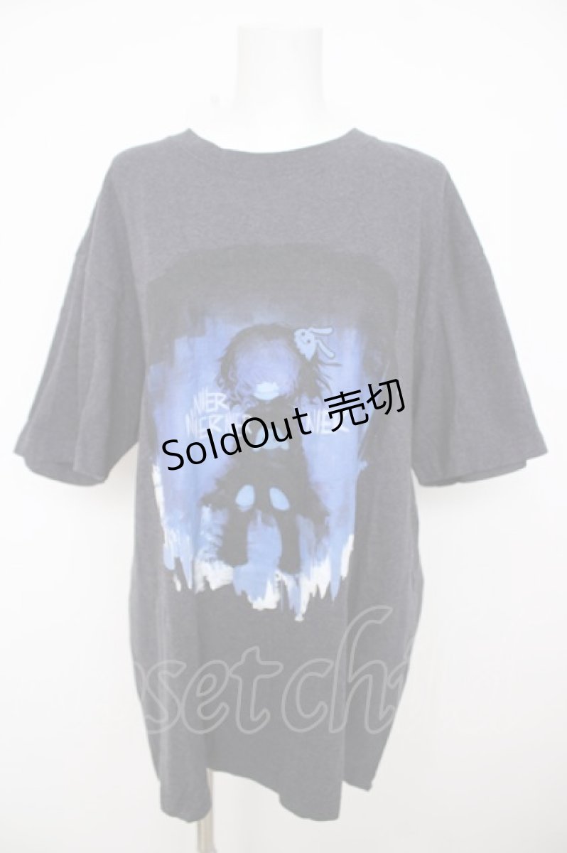 画像1: NieR Clothing / 擬人化プリントCOTTON CUTSEW XL 紺 Y-26-07-15-085-PU-TO-SZ-ZY (1)