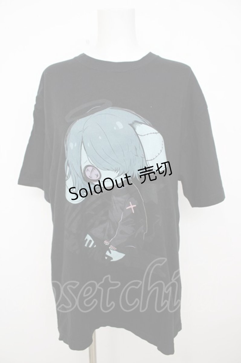 画像1: NieR Clothing / COTTON CUTSEW【FALLEN】 XL 黒 Y-26-07-15-089-PU-TS-SZ-ZY (1)