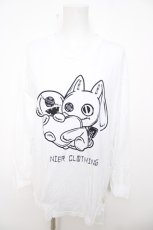 画像1: NieR Clothing / NieRちゃん×ONE君 ハートCOTTON CUTSEW カットソー XL 白 Y-26-07-15-100-PU-TO-SZ-ZY (1)