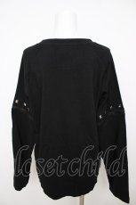 画像2: HIDOLATRAL THEODOL / 3wayイラストラグランTシャツ GRAY BORDER F ブラック Y-26-07-15-106-PU-TO-SZ-ZY (2)