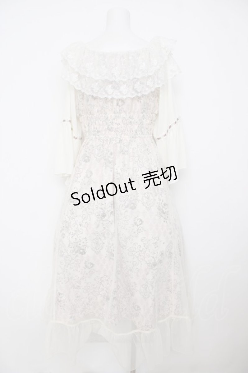 画像2: axes femme / オーナメント柄レース重ワンピース  オフ Y-26-07-15-116-AX-OP-SZ-ZY (2)