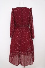 画像2: F i.n.t / 星柄シフォンマキシワンピース F ワイン Y-26-07-15-127-CA-OP-SZ-ZY (2)