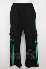 画像1: NieR Clothing / 4POCKET SIDE LINE SWEATPANTS【シエルFACE】パンツ F 黒 Y-26-07-15-140-PU-PA-SZ-ZY (1)