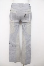 画像2: Ozz Croce / ポケット刺繍フレアパンツ  グレー Y-26-07-15-146-OO-PA-SZ-ZY (2)
