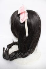 画像2: metamorphose / リボンカチューシャ  ピンク Y-26-07-15-019-ME-AC-SZ-ZY (2)