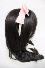 画像3: metamorphose / リボンカチューシャ  ピンク Y-26-07-15-019-ME-AC-SZ-ZY (3)