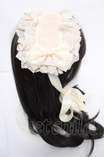 画像3: ATELIER PIERROT / レースフリルヘッドドレス  アイボリー Y-26-07-15-020-EL-AC-SZ-ZY (3)