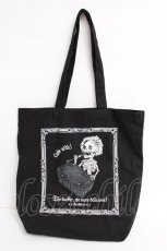 画像1: DimMoire / Cake with×DimMoire The Coffin Cakeトートバッグ F ブラック Y-26-07-15-034-PU-BG-SZ-ZY (1)