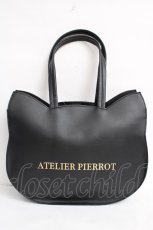 画像1: ATELIER PIERROT / ATELIER-PIERROTロゴ入り 特別ネコバッグ  黒 Y-26-07-15-037-EL-BG-SZ-ZY (1)