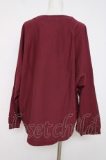 画像2: axes femme / アソートロゴドルマンTシャツ F ワイン Y-26-07-16-034-AX-TS-SZ-ZY (2)