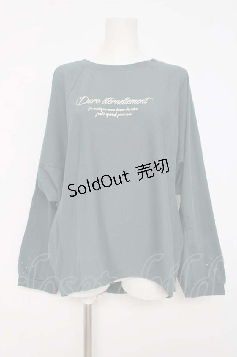 画像1: axes femme / アソートロゴドルマンTシャツ F グリーン Y-26-07-16-036-AX-TS-SZ-ZI (1)